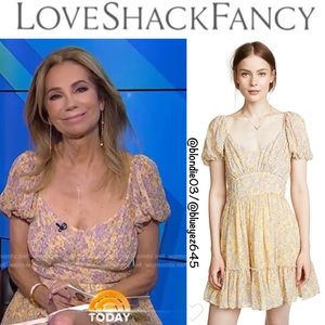 LoveShackFancy “Ashley” silk chiffon dress 6